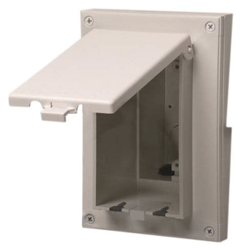 low profile 1 bay junction box|low profile outdoor outlet box.